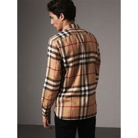 burberry casual clothing|Burberry flannel shirt men's.